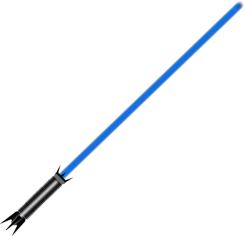 Image vectorielle sabre de lumière bleue