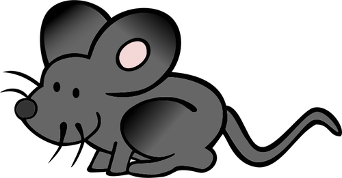 Vektorový obrázek skrývá kreslená myš