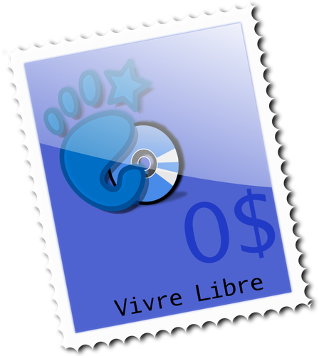 0$ postzegel vector illustraties