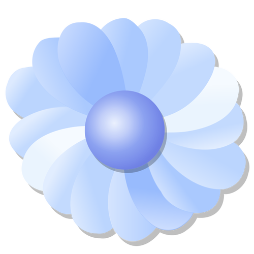 青い花ベクトル画像