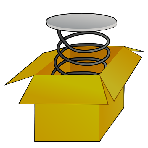 Box s jarní vektorový obrázek