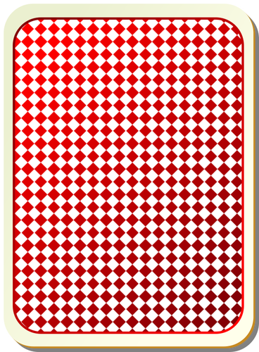 网格红色扑克牌矢量图像
