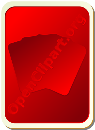 Zadní červené hrací karta vektorový obrázek