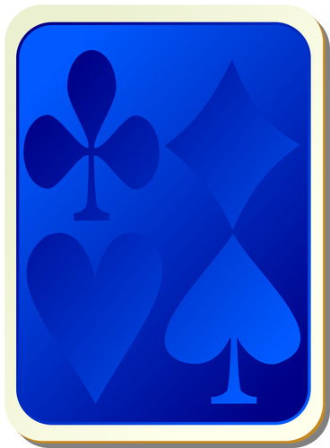 Giocando ClipArt vettoriali torna blu di carta
