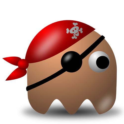 Immagine vettoriale cattivo gioco pirata ragazzo