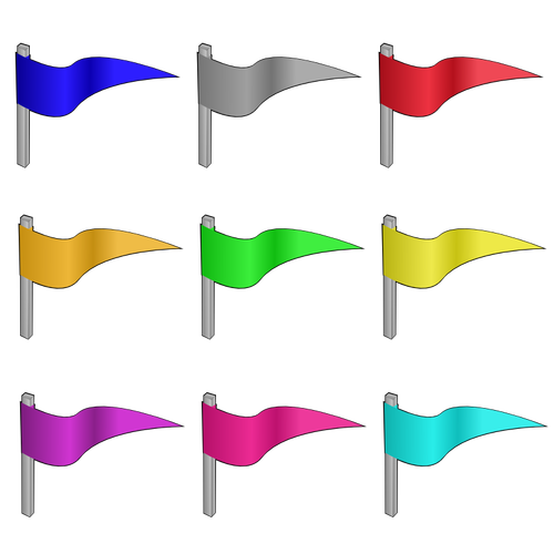 Vector graphics of flags