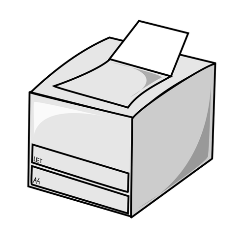 Laserdrucker-Vektor-Symbol