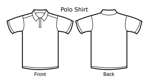Polo shirt template vector image