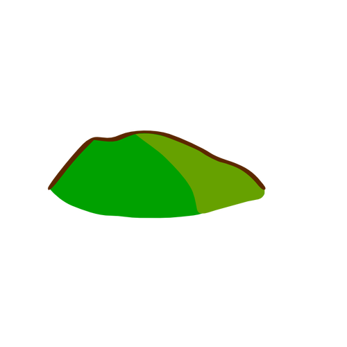 Collina verde mappa elemento vettoriale ClipArt