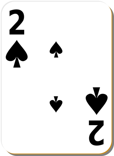 黑桃纸牌的两个矢量图