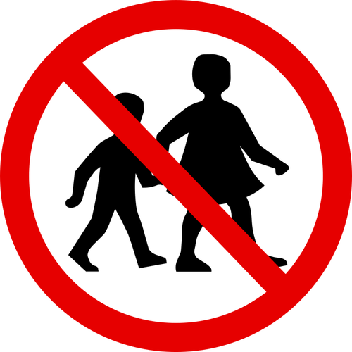 Keine Kinder-Zeichen