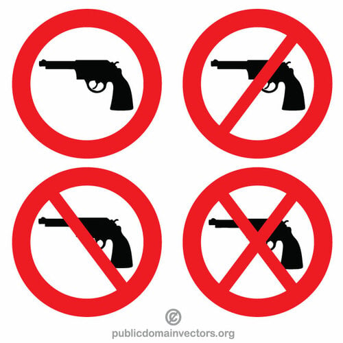 Nenhum sinal de aviso de armas