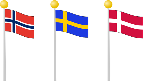 الأعلام الاسكندنافية