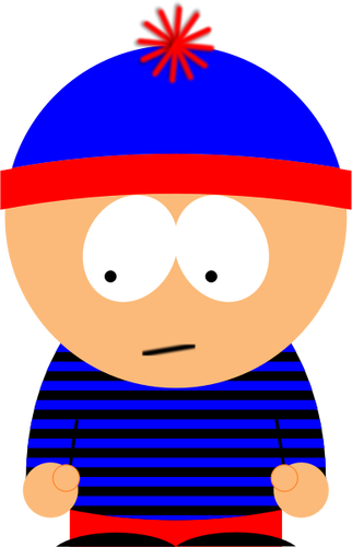 Cartmen personage uit South Park vector afbeelding