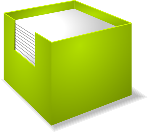 Vector drawing of notebox