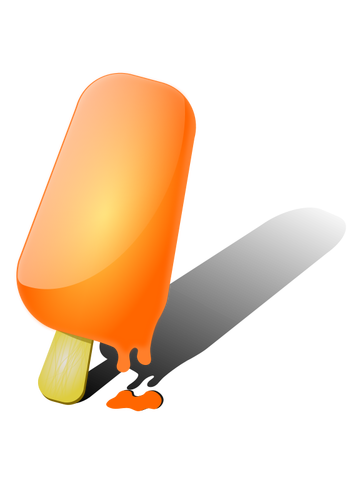 Апельсинового мороженого векторное изображение