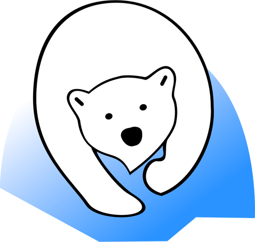 Vektorgrafikk isbjørn tegn