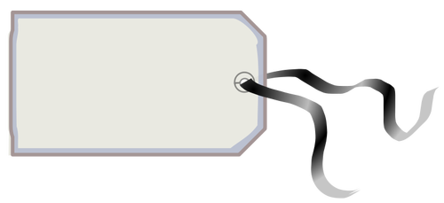 Тег с ленты векторное изображение