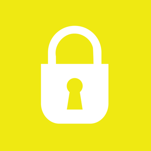 Vektorgrafikk utklipp av gule sikkerhet-ikonet