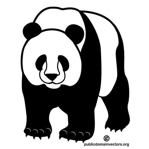 Панда векторной графики