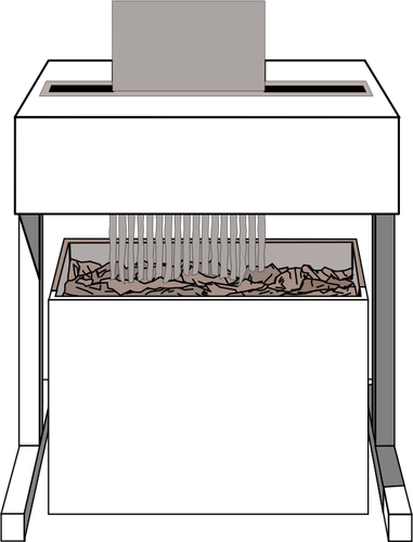 Immagine di vettore di carta trituratore