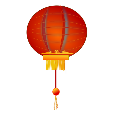 Image vectorielle de lanternes chinoises