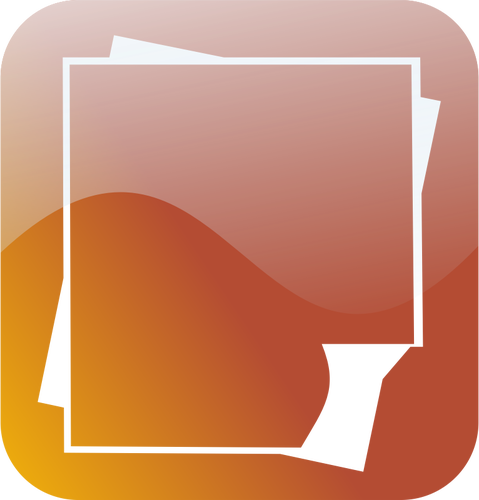 Glossy smartphone icon for wordprocessing document vector image