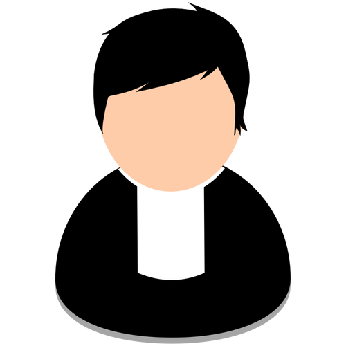 Pastor avatar vector afbeelding