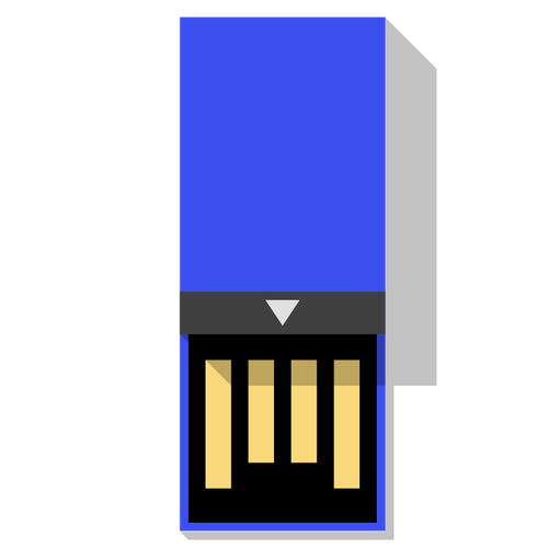 USB-Clip mit dem Vektor-illustration
