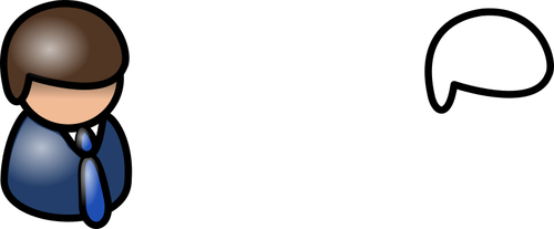 Vektor illustration av blanka blå och brun användaren profilikonen