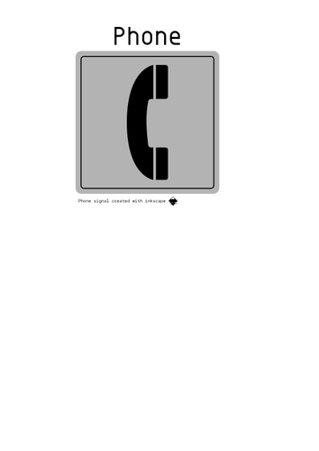 Vector afbeelding voor telefoon teken
