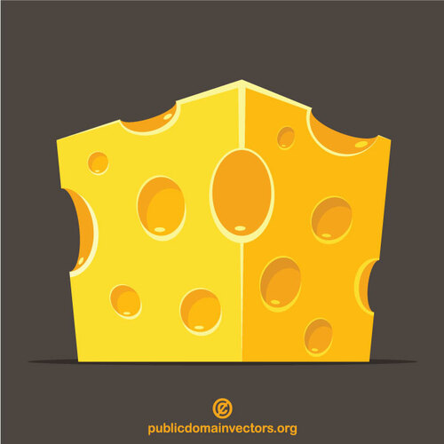 Bucată de miniatură brânză