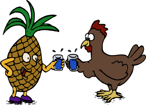 Ananas og kylling