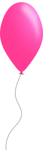Pink color balloon vector clip art