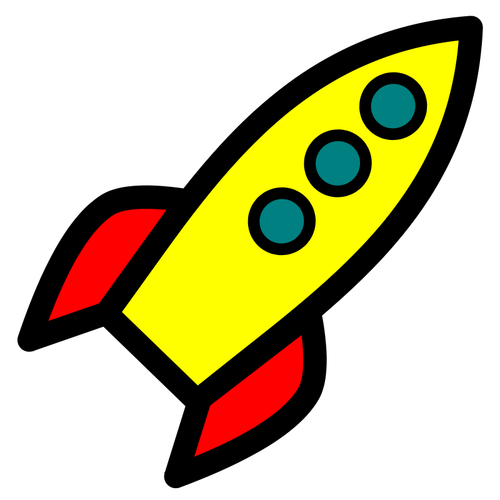 Raketa ikona vektorové grafiky