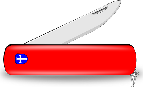 Rød lommekniven