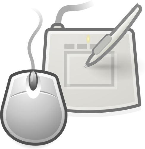 PC tekening pad vectorillustratie