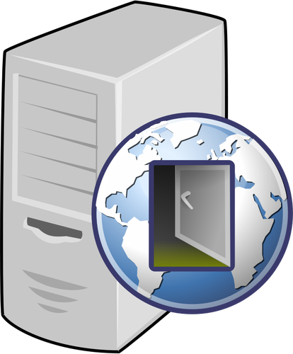 Proxy server icona disegno vettoriale