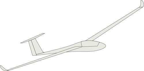 Zweefvliegtuig vliegtuig vector