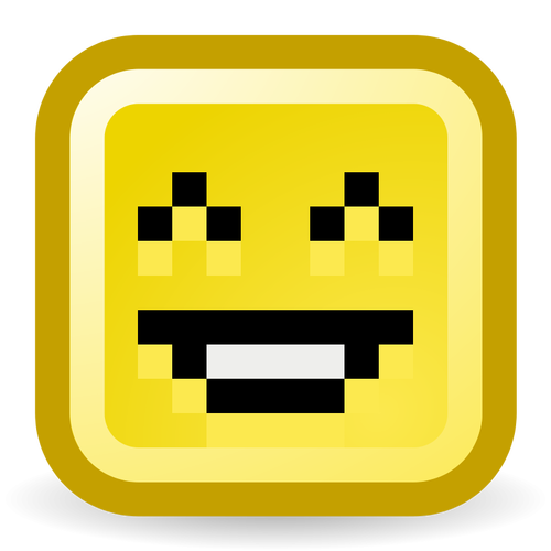 Lachend Smiley-Vektor-Symbol