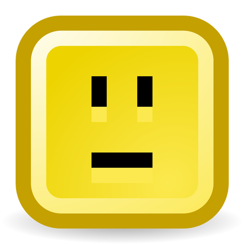 Verwirrt Smiley-Vektor-Symbol