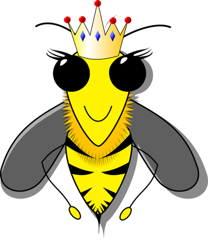 Queen bee vector afbeelding