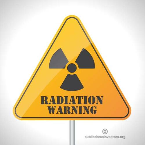 Señal de advertencia de radiación