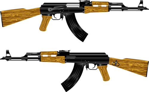 AK 47 -kiväärivektorin kuva