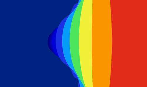 虹の抽象的な背景ベクトル画像