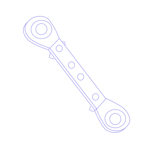 Icono de llave de trinquete