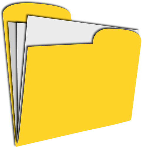 גרפיקה וקטורית של המסמך צהוב