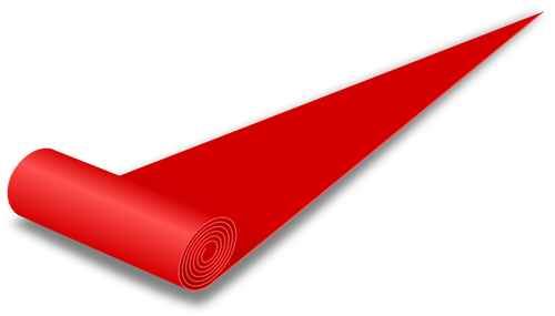 Czerwony dywan wektorowej