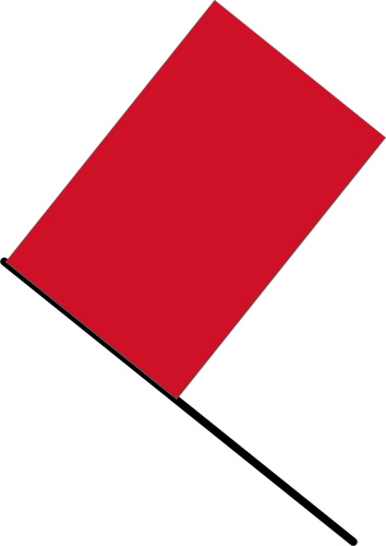 Punaisen lipun vektorikuva