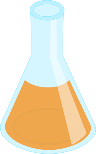 Chemistry flask vector image
